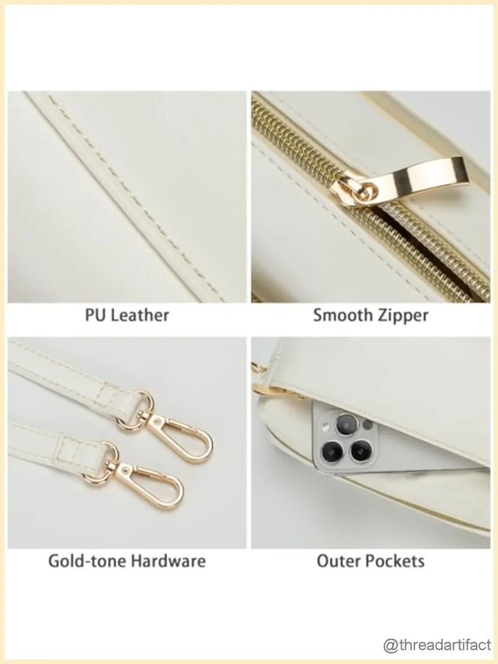 Faux PU Leather Glitter Crossbody Bag with Chain Shoulder Handbag